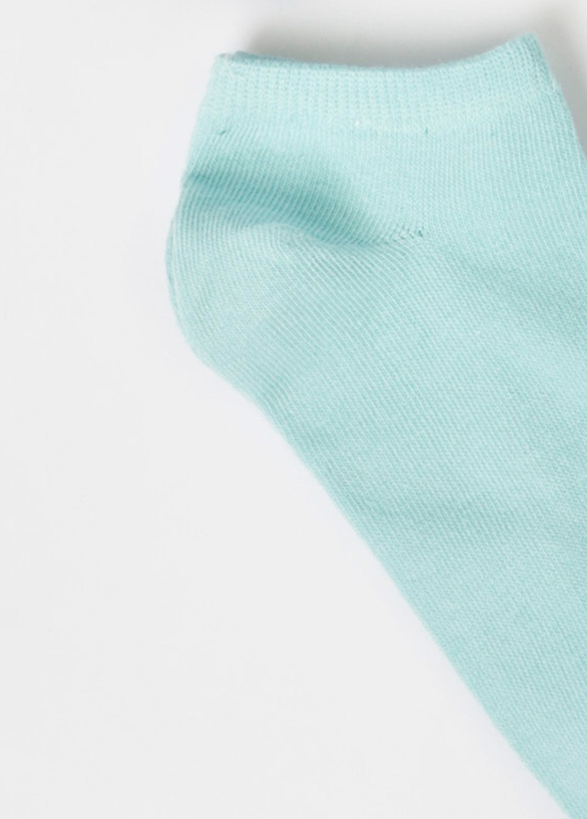 Pack_de_5_calcetines_tobilleros_bajos,_color_pastel_Turquesa_variada_DE2_slim