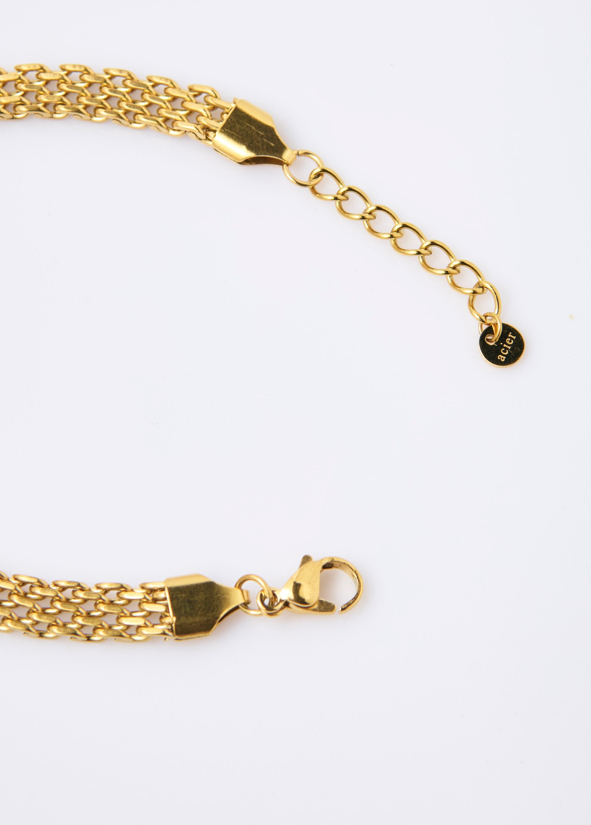 Pulsera_de_malla_plana_de_acero_inoxidable_Dorado_DE1_slim