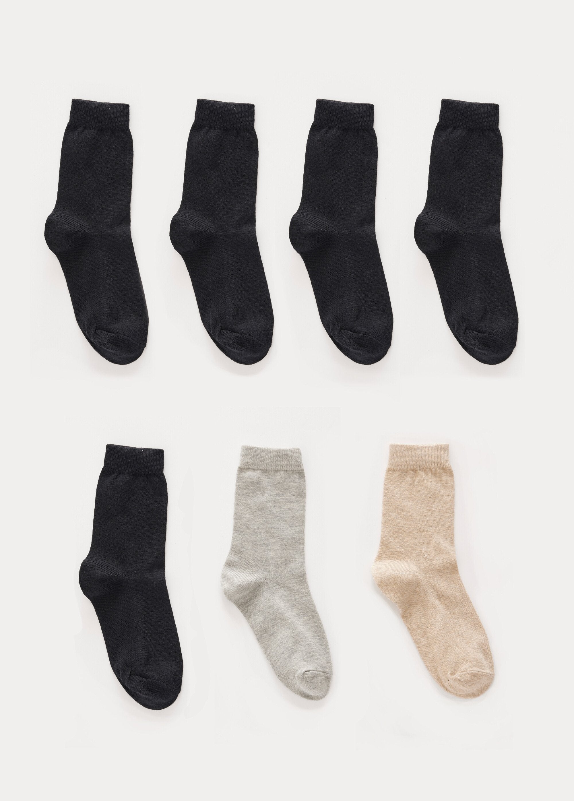 Calcetines_surtidos,_paquete_de_7_pares_Lote_7_beige_surtido_LO1_slim