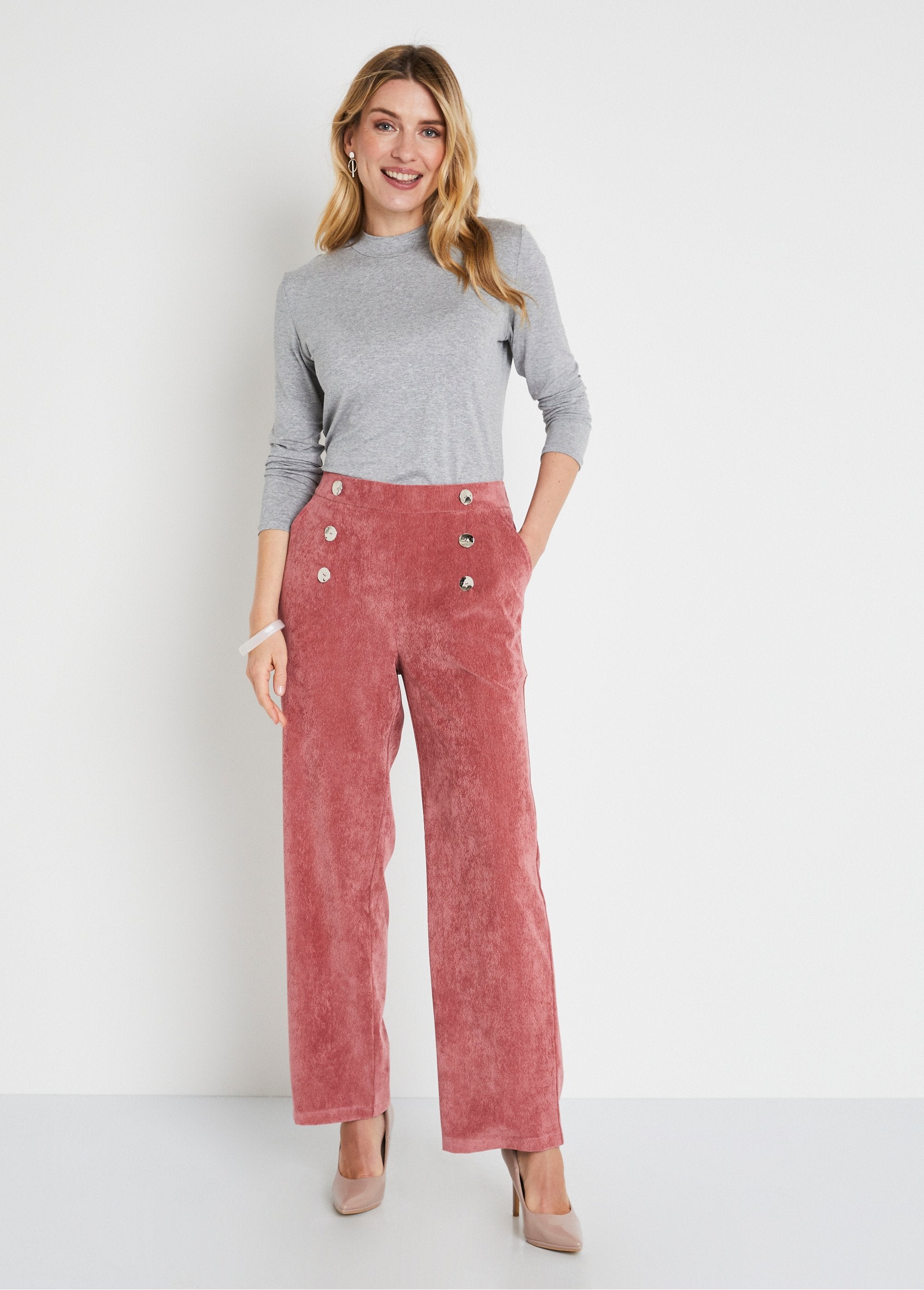 Pantalones_de_pata_ancha_en_terciopelo_milleraies_con_efecto_puente_rosa_viejo_SF1_slim