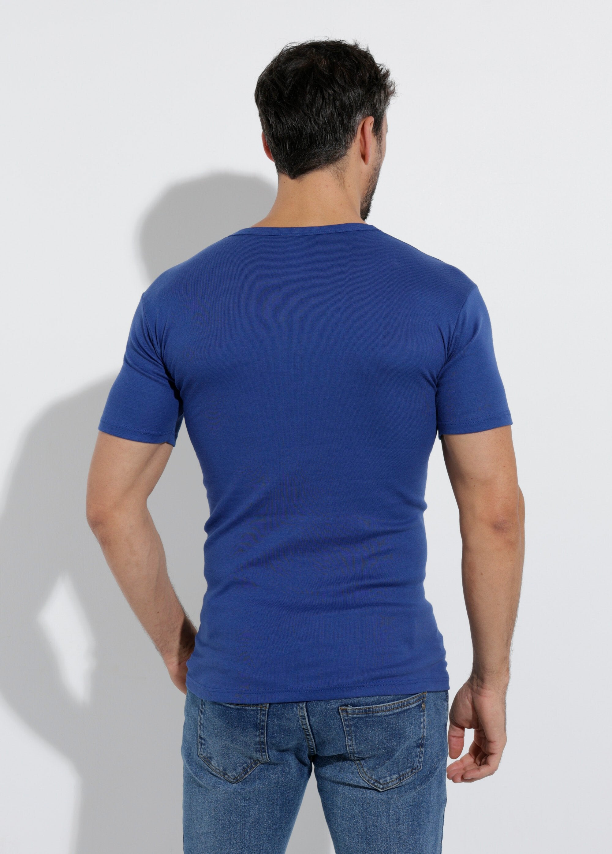 Camiseta_de_algodón_con_cuello_en_V_-_pack_de_2_Lote_índigo_3_DO1_slim