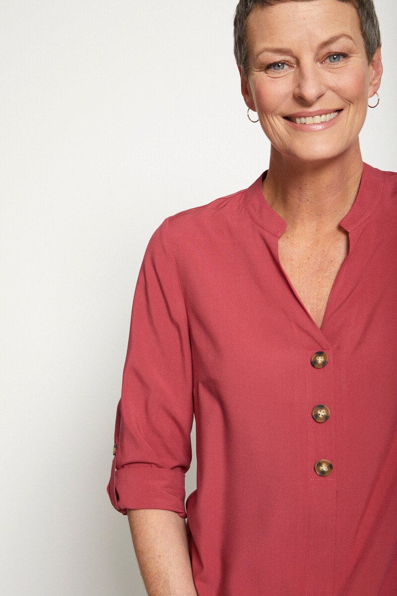 Túnica_larga_suelta_con_mangas_3/4._Tomette_DE1_slim