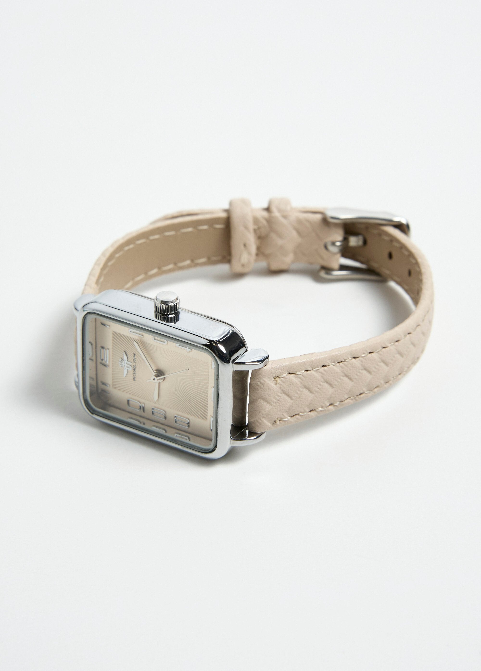 Montre_rectangulaire_acier_inox_Beige_DE1_slim