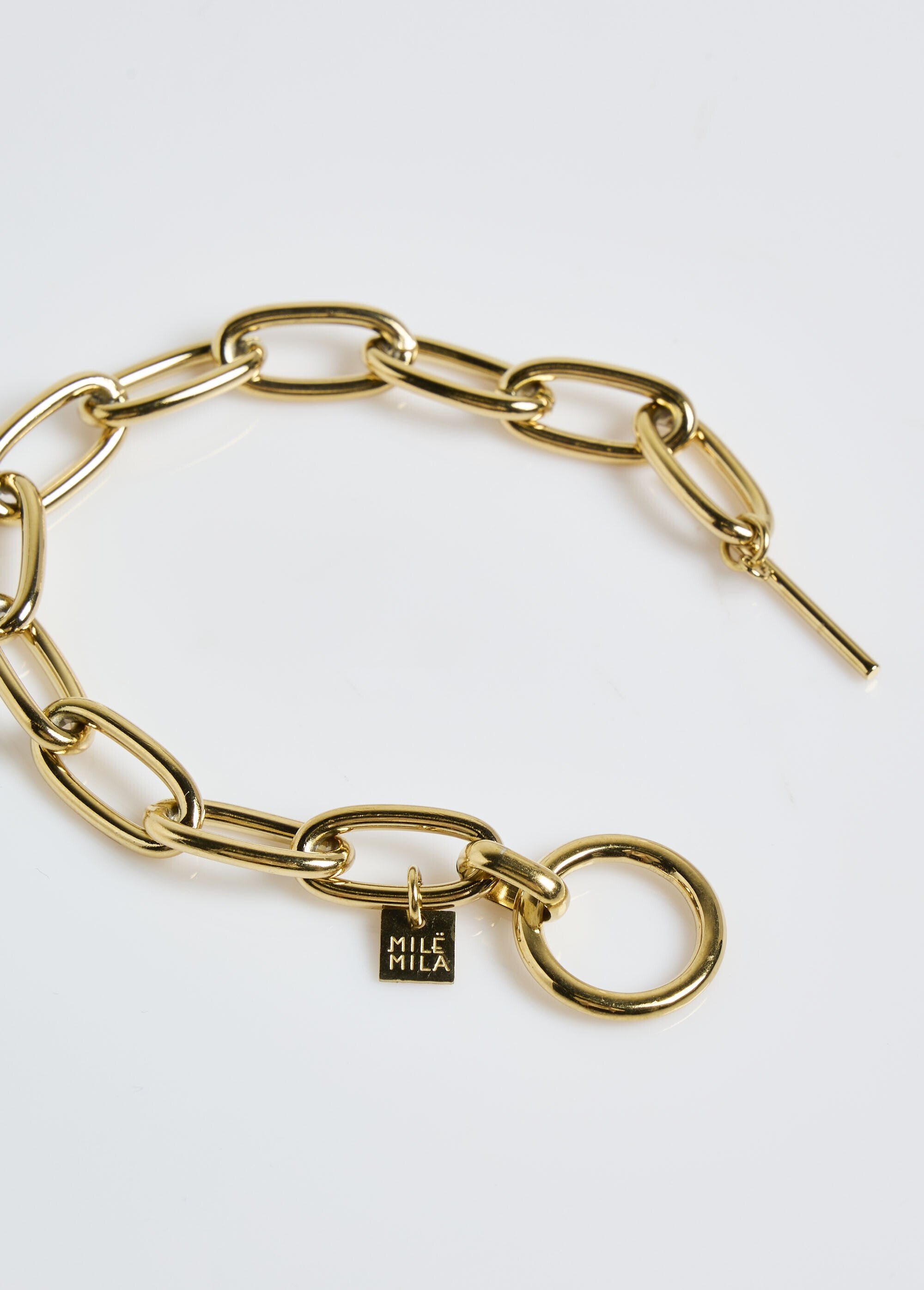 Pulsera_de_eslabones_ovalados_de_acero_inoxidable_Dorado_DE1_slim