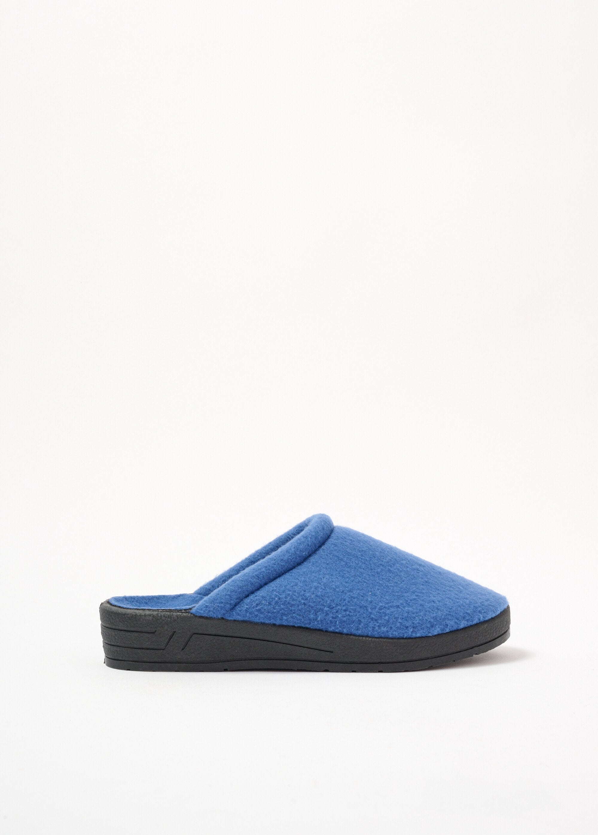 Pantuflas_de_vellón_ancho_confort_mula_mixta_Bleu_jean_DR1_slim