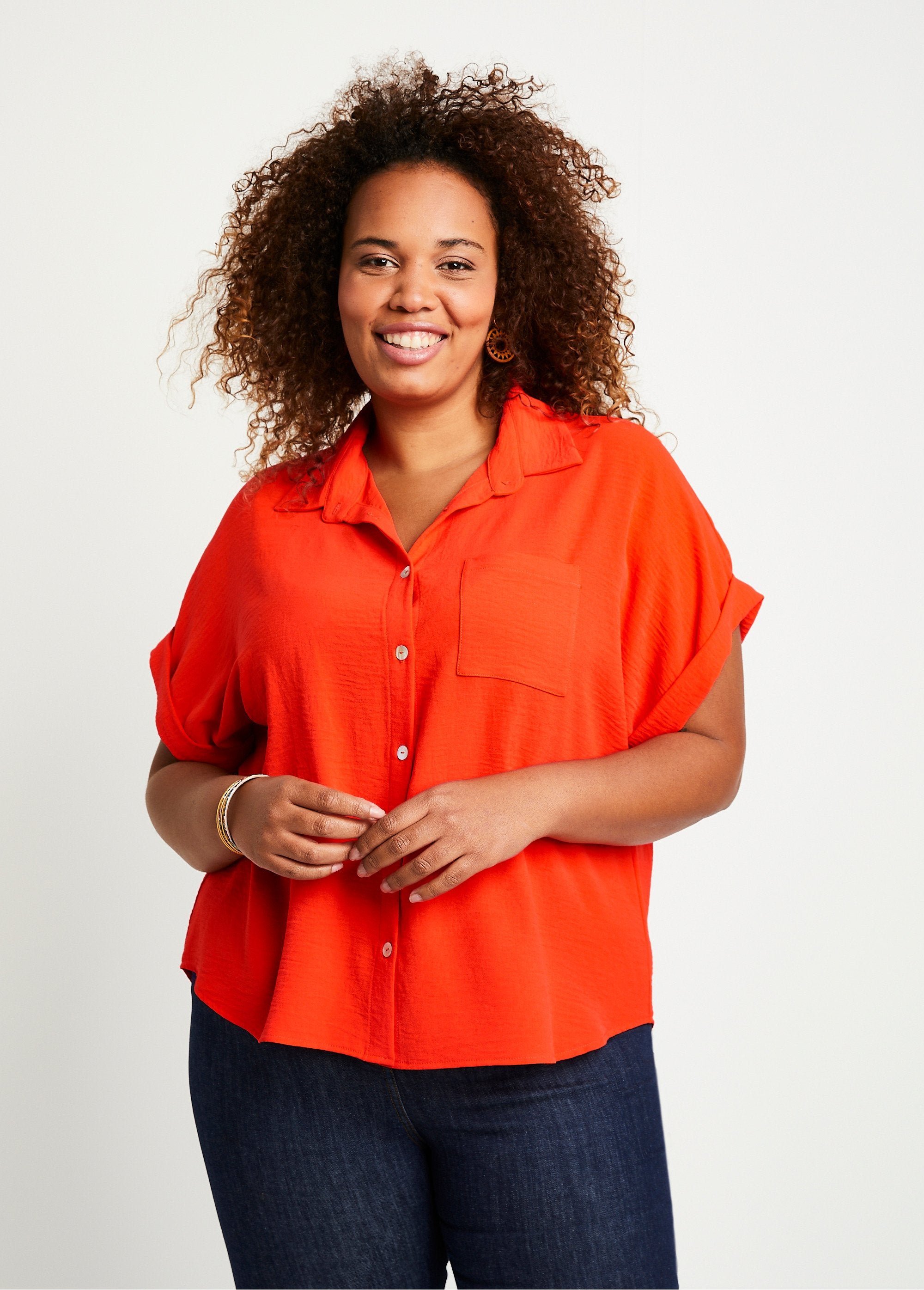 Blusa_lisa_de_manga_corta_naranja_FA1_curvy