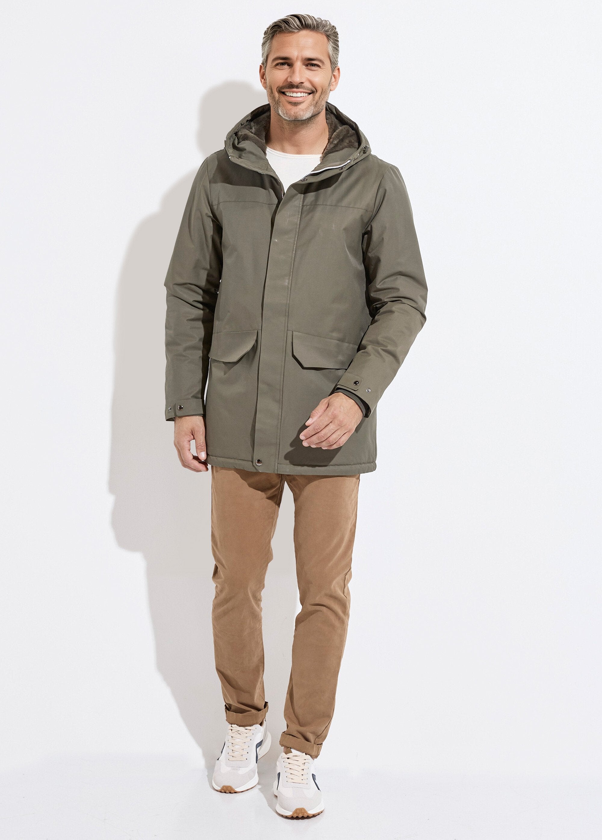 Parka_à_capuche_intérieur_fourrure_Kaki_SF1_slim