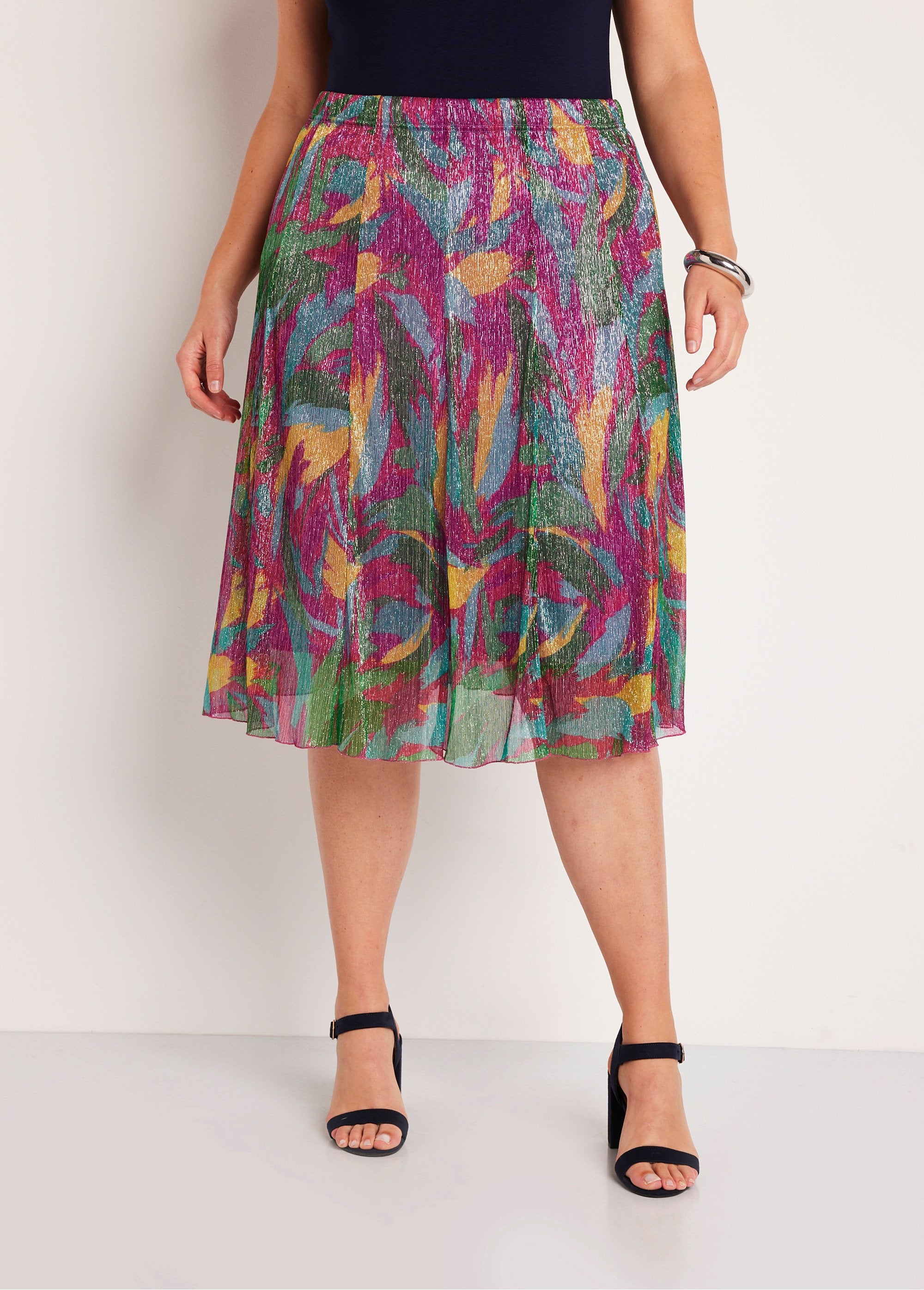 Falda_midi_ancha_estampada_brillante_fucsia_y_verde_FA1_curvy