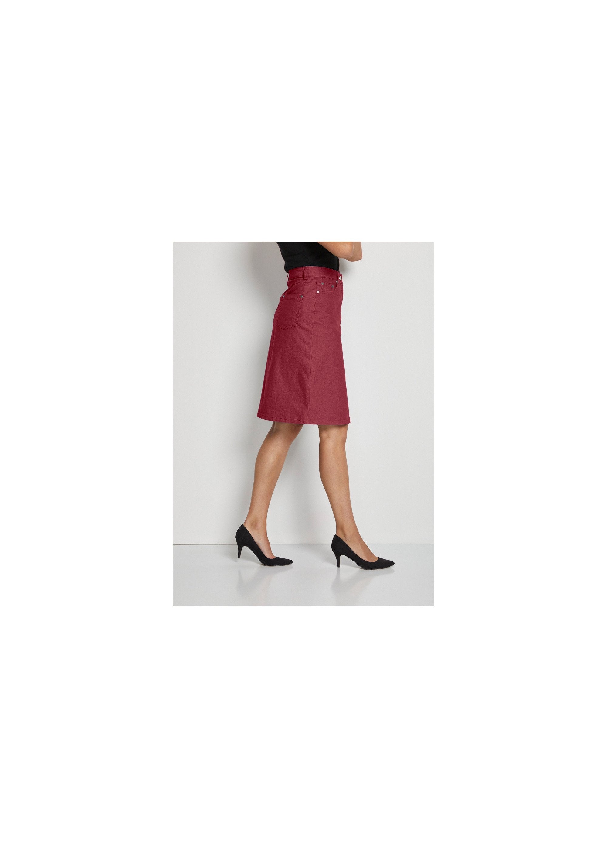 Falda_MORPHOSTYLE_en_denim_elástico_de_color_Granate_DR1_slim