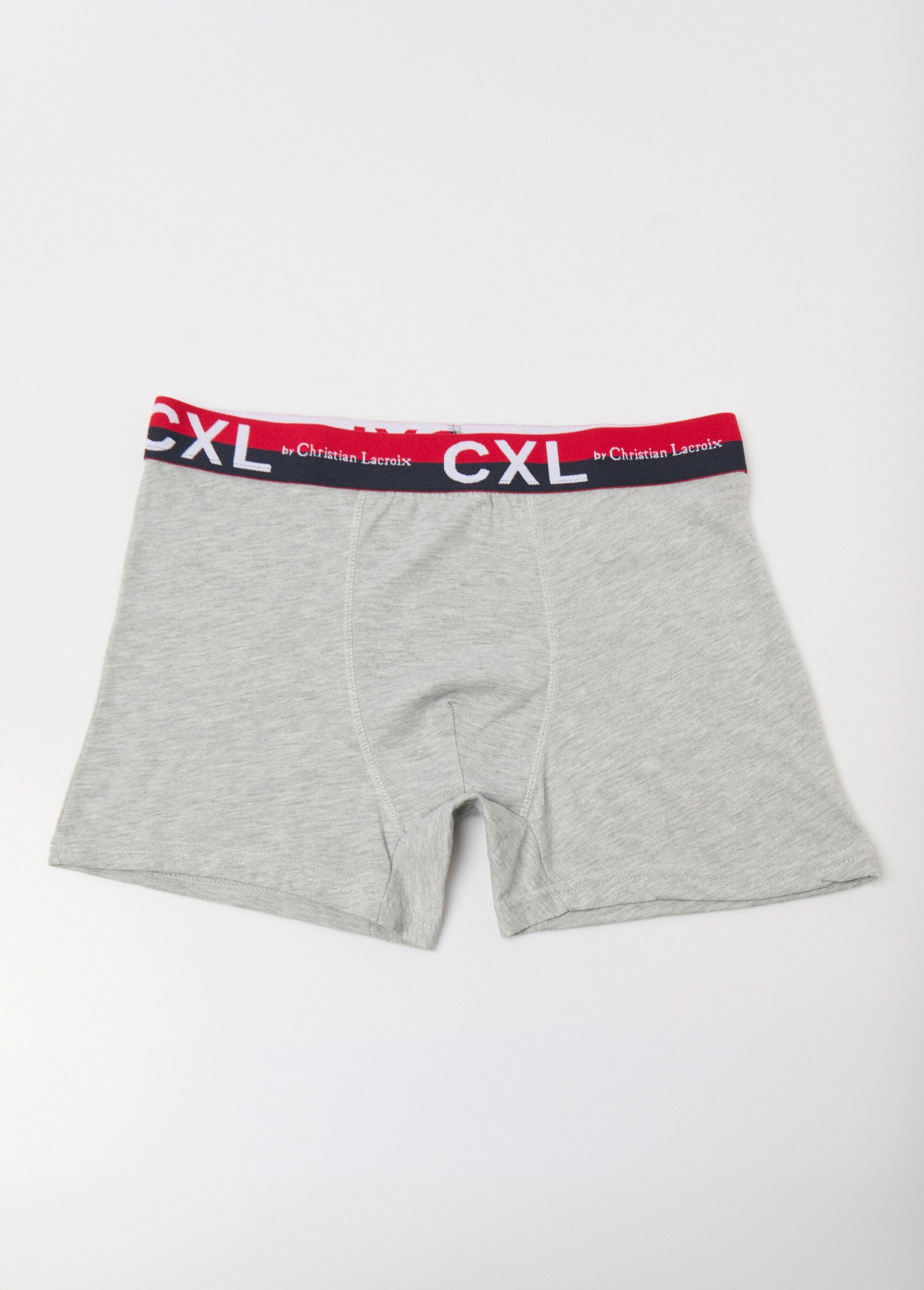 Pack_de_4_bóxers_lisos_con_cinturilla_con_logo_Gris_claro_FA1_slim