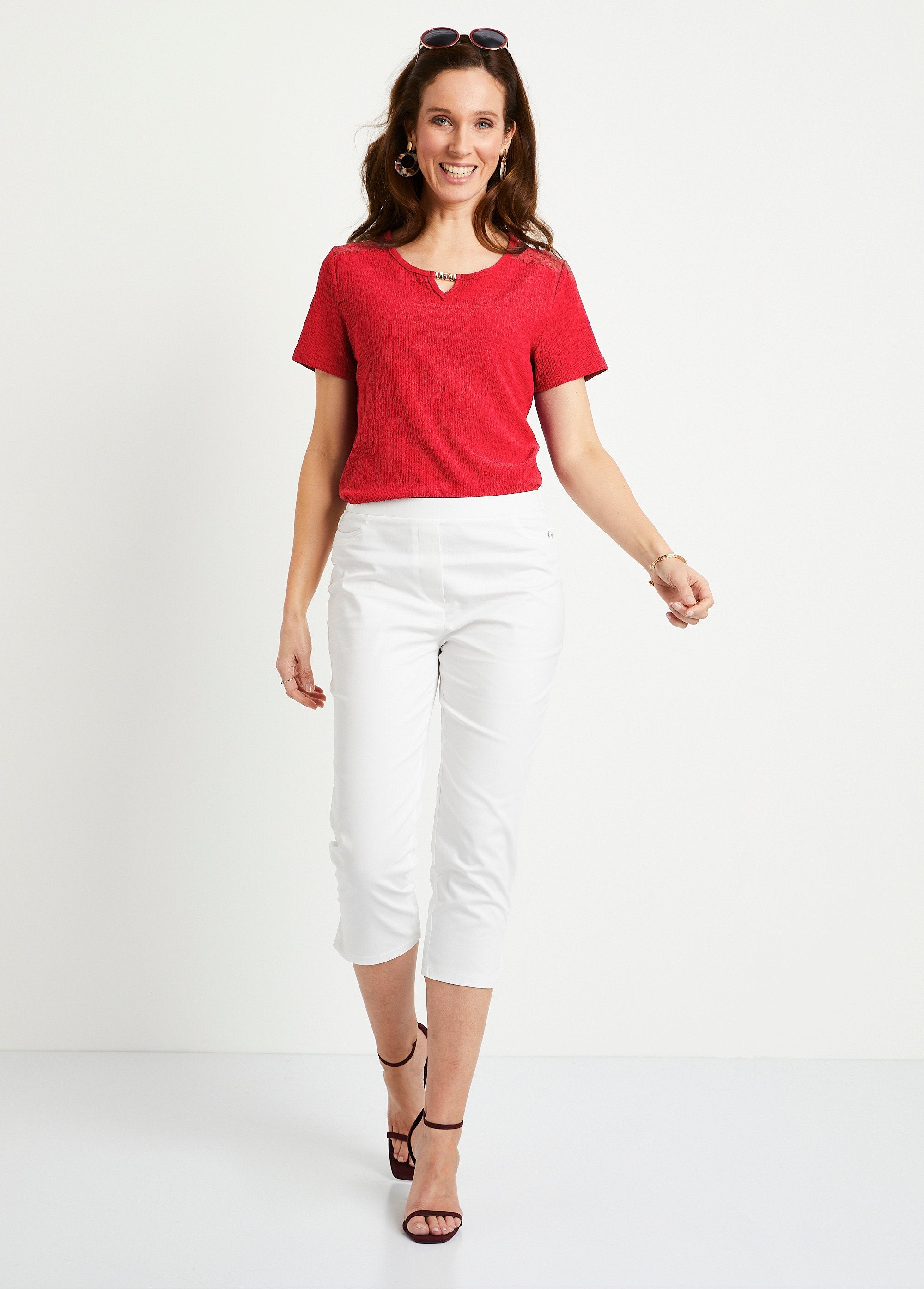 Camiseta_corta_de_encaje_Rojo_SF1_slim