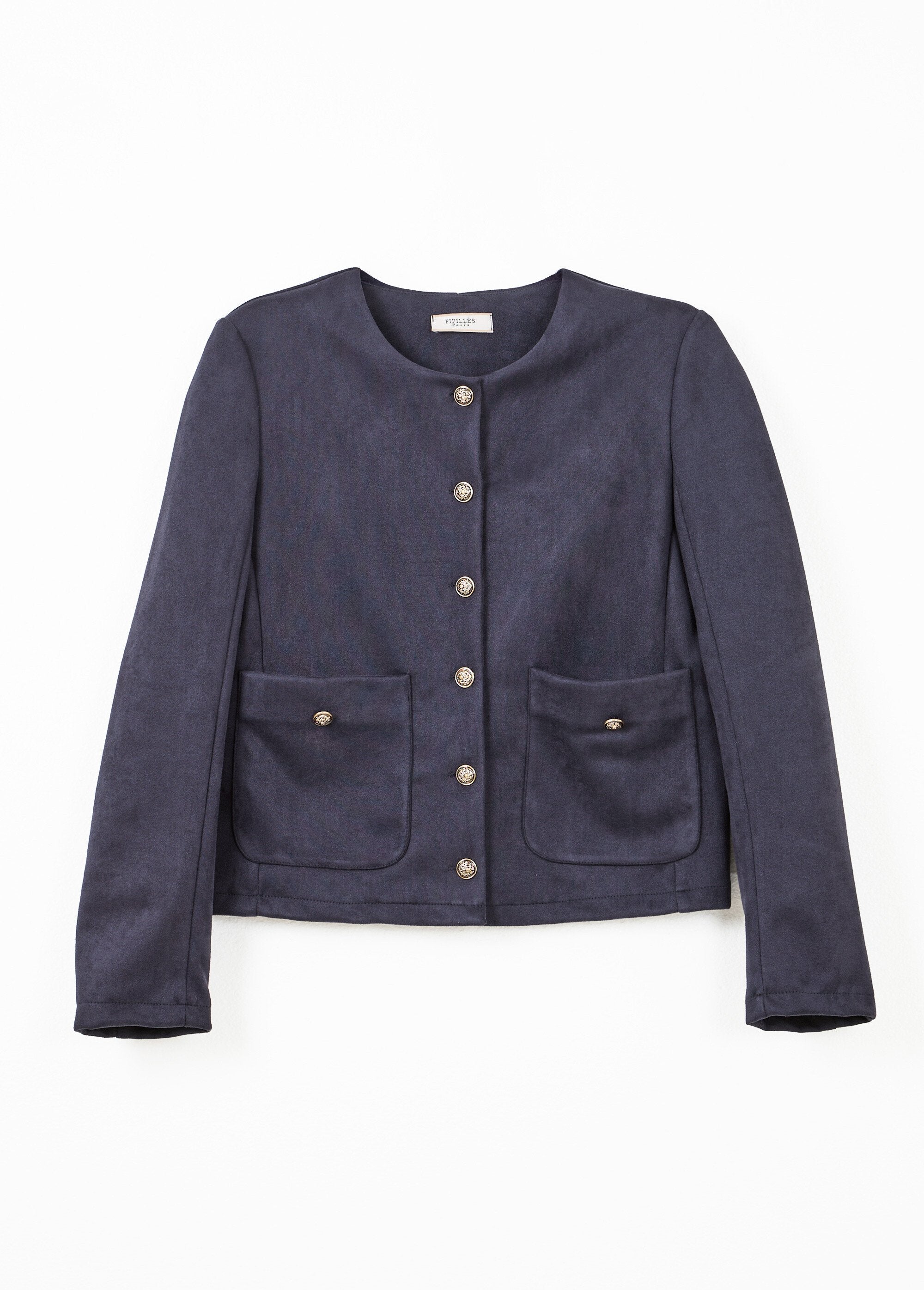 Chaqueta_corta_azul_marino_sin_cuello_y_botones_Marina_AP1_slim