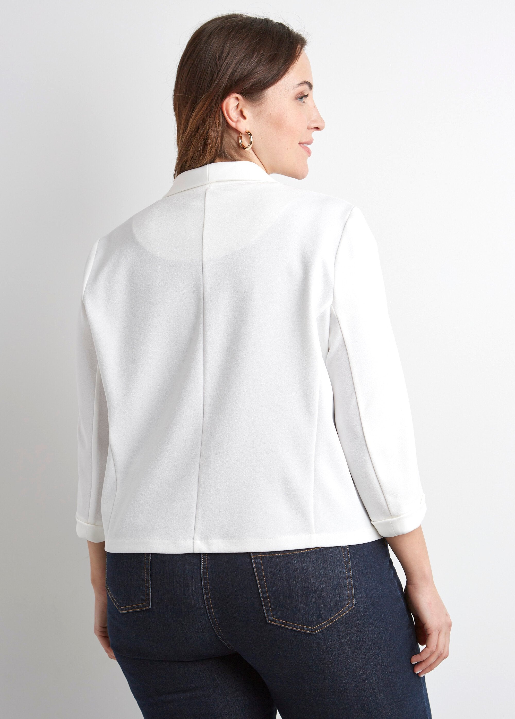 Chaqueta_corta_tipo_vuelo_lisa_con_manga_3/4_Blanco,_Blanca_DO1_curvy